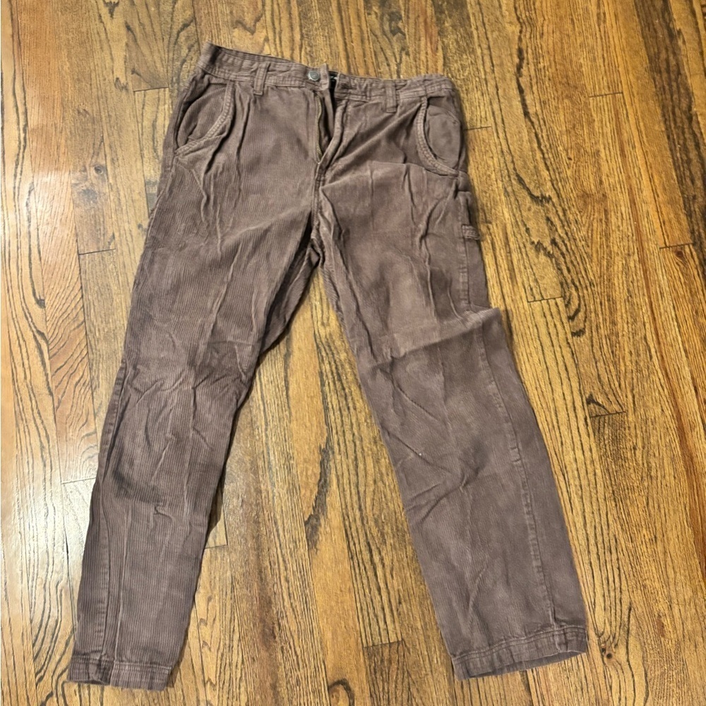 Men's Brown Corduroy Pants cotton on Loose Fit